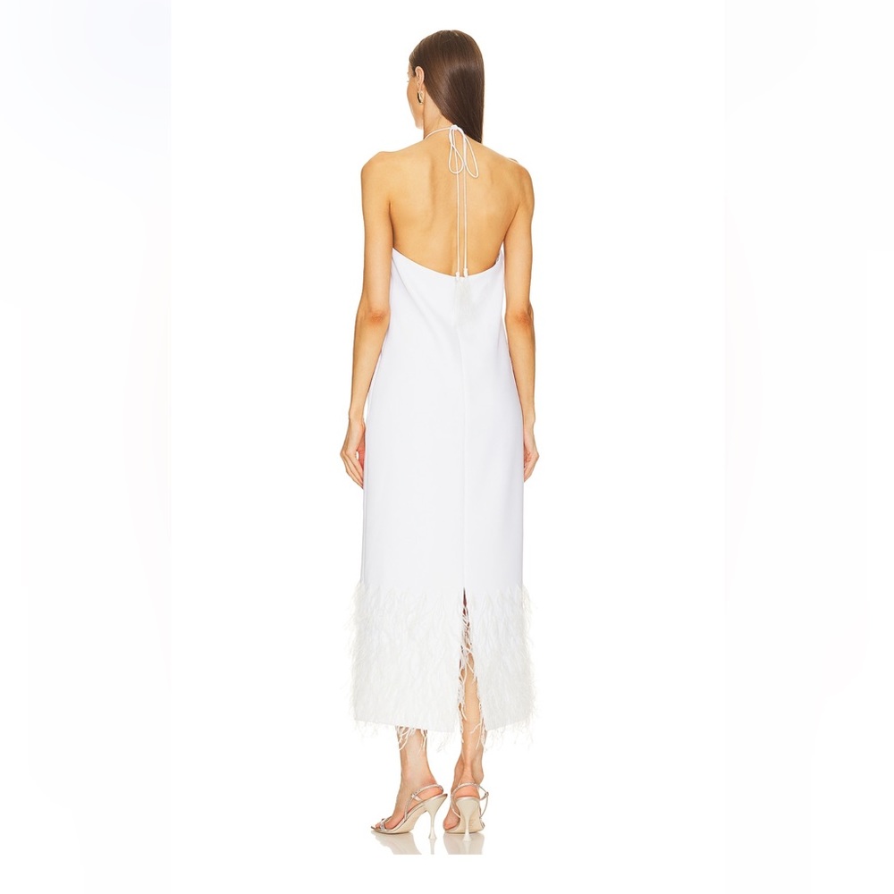 White Feather Dress by Alexis - Picture 3 of 3